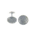 Round Basket Weave Cufflinks